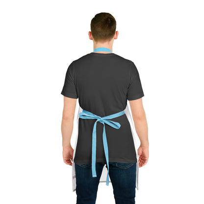 This apron comes with a tie-back closure to fit securely, a sewn-in care label for guesswork-free maintenance, and a highly durable 100% polyester canvas construction for top-tier durability. Comes with black, beige, blue, pink, or white strap color, and