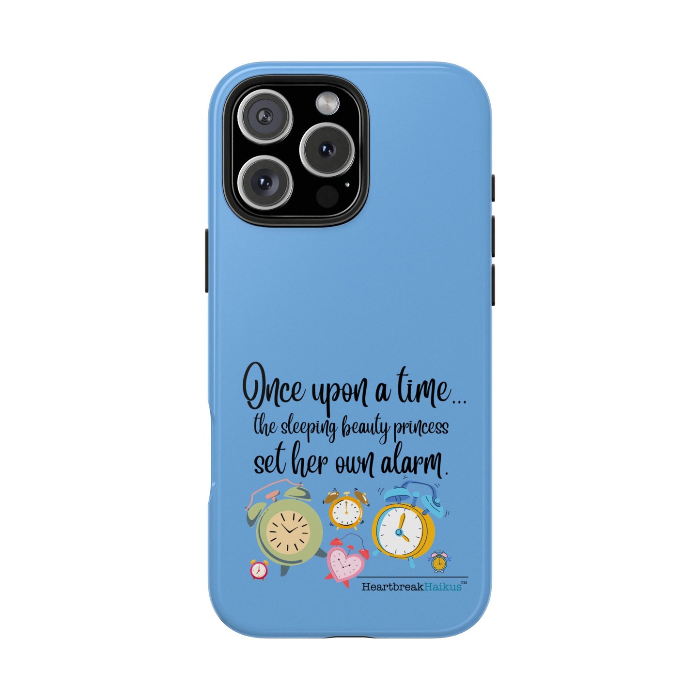 Sleeping Beauty's Alarm Tough Phone Cases (light blue)