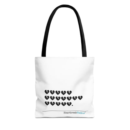 "Hieroglyph Heartbreak Haiku" Tote Bag