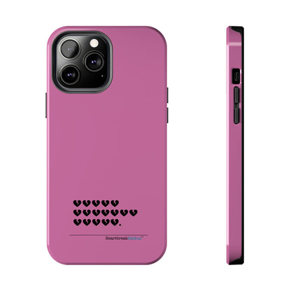 Hieroglyph Heartbreak Haiku Tough Phone Cases (pink)