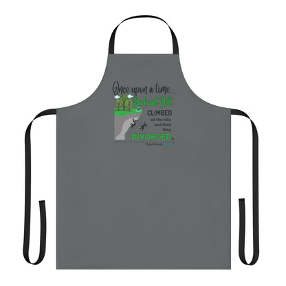 Jack and Jill Divorced. Apron, 5-Color Straps (dark grey apron)