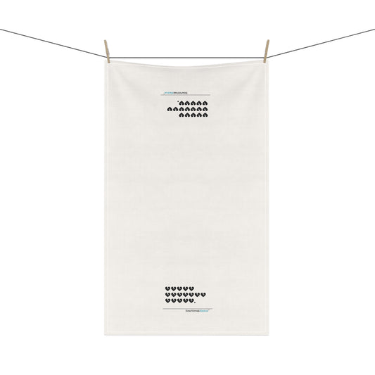 "Hieroglyph Heartbreak Haiku" Kitchen Towel