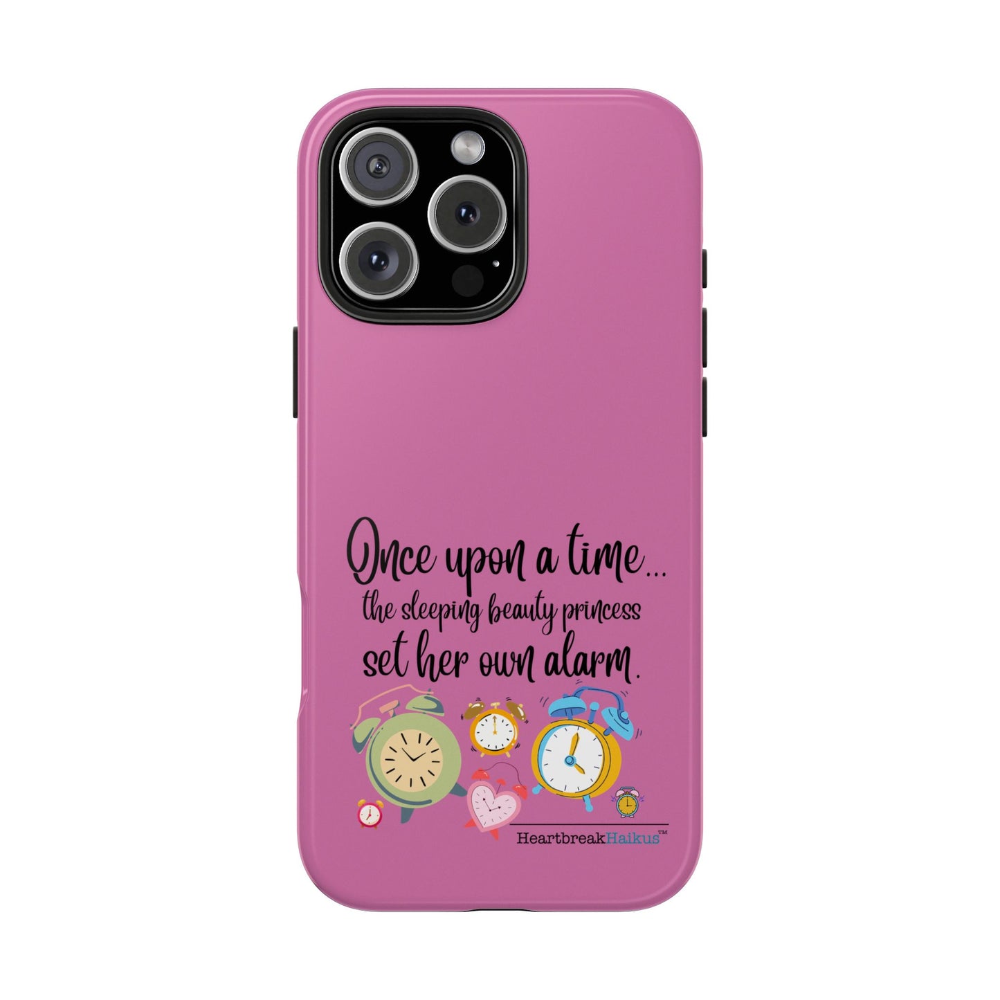 Sleeping Beauty's Alarm Tough Phone Cases (pink)