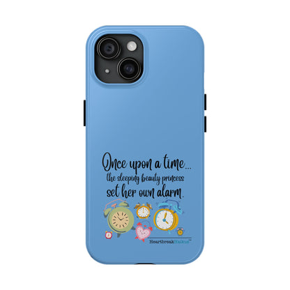 Sleeping Beauty's Alarm Tough Phone Cases (light blue)