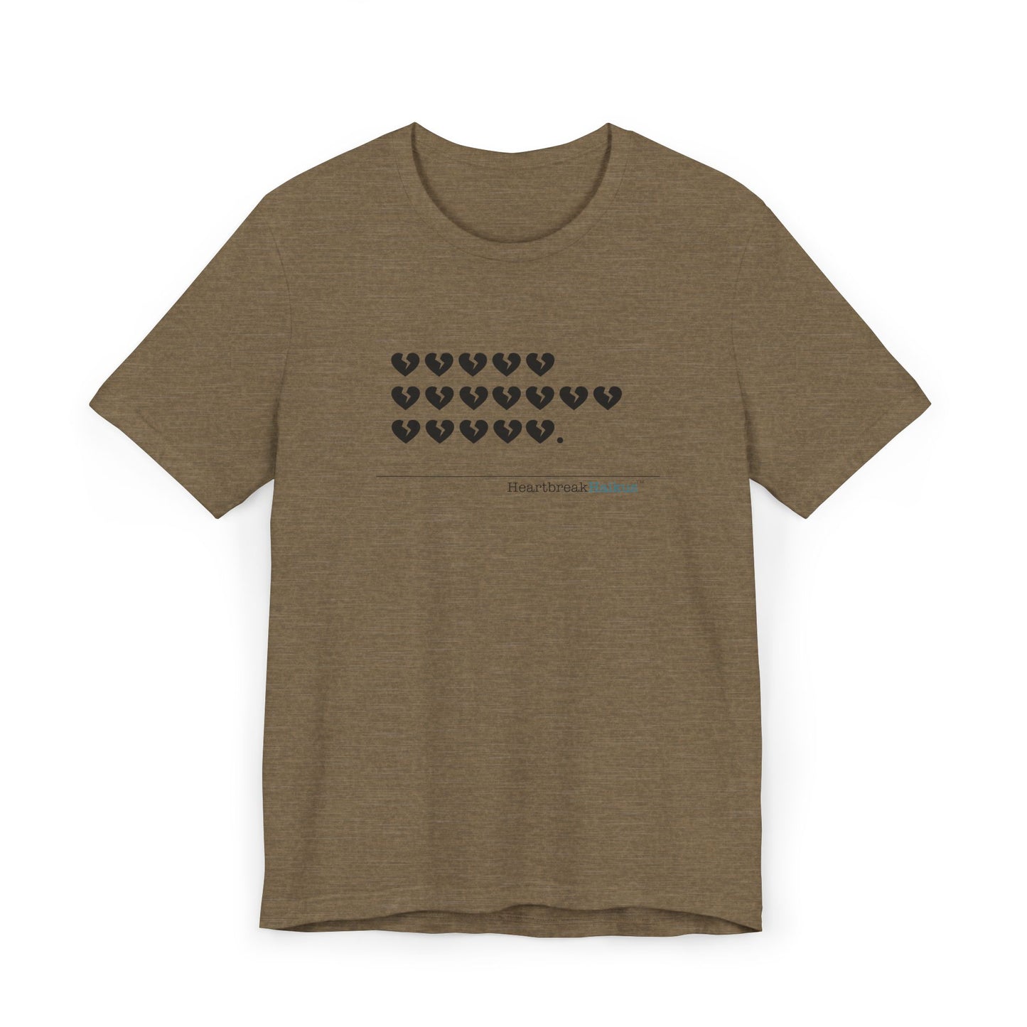 Hieroglyph Heartbreak Haiku. Unisex Jersey T-Shirt  (lightweight)