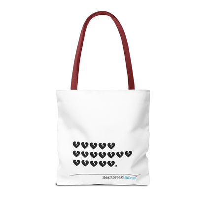 "Hieroglyph Heartbreak Haiku" Tote Bag