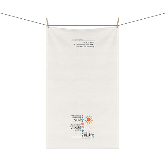 "Safer as Pluto" Kitchen Towel