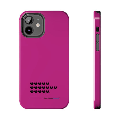 Hieroglyph Heartbreak Haiku Tough Phone Cases (hot pink)