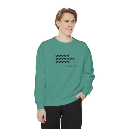 Luxurious comfort and style are what this unisex, garment-dyed sweatshirt is all about. It's made with 80% ring-spun cotton and 20% polyester and the fabric is 3-end garment-dyed, ring-spun, color-blast fleece with a 100% cotton face. Each sweatshirt come