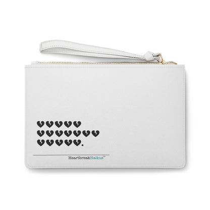 "Hieroglyph Heartbreak Haiku" Clutch Bag (Dual-Sided design)