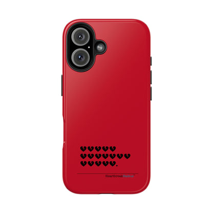 Hieroglyph Heartbreak Haiku Tough Phone Cases (red)