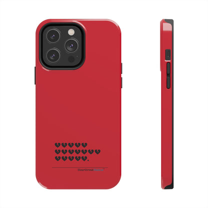 Hieroglyph Heartbreak Haiku Tough Phone Cases (red)