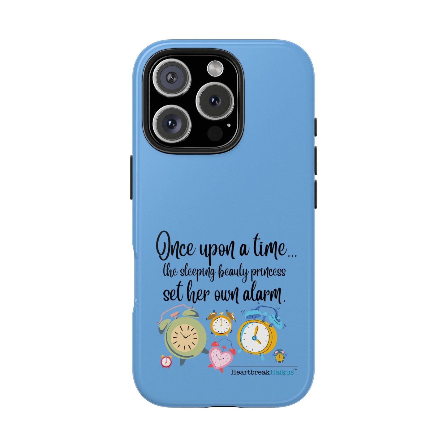 Sleeping Beauty's Alarm Tough Phone Cases (light blue)