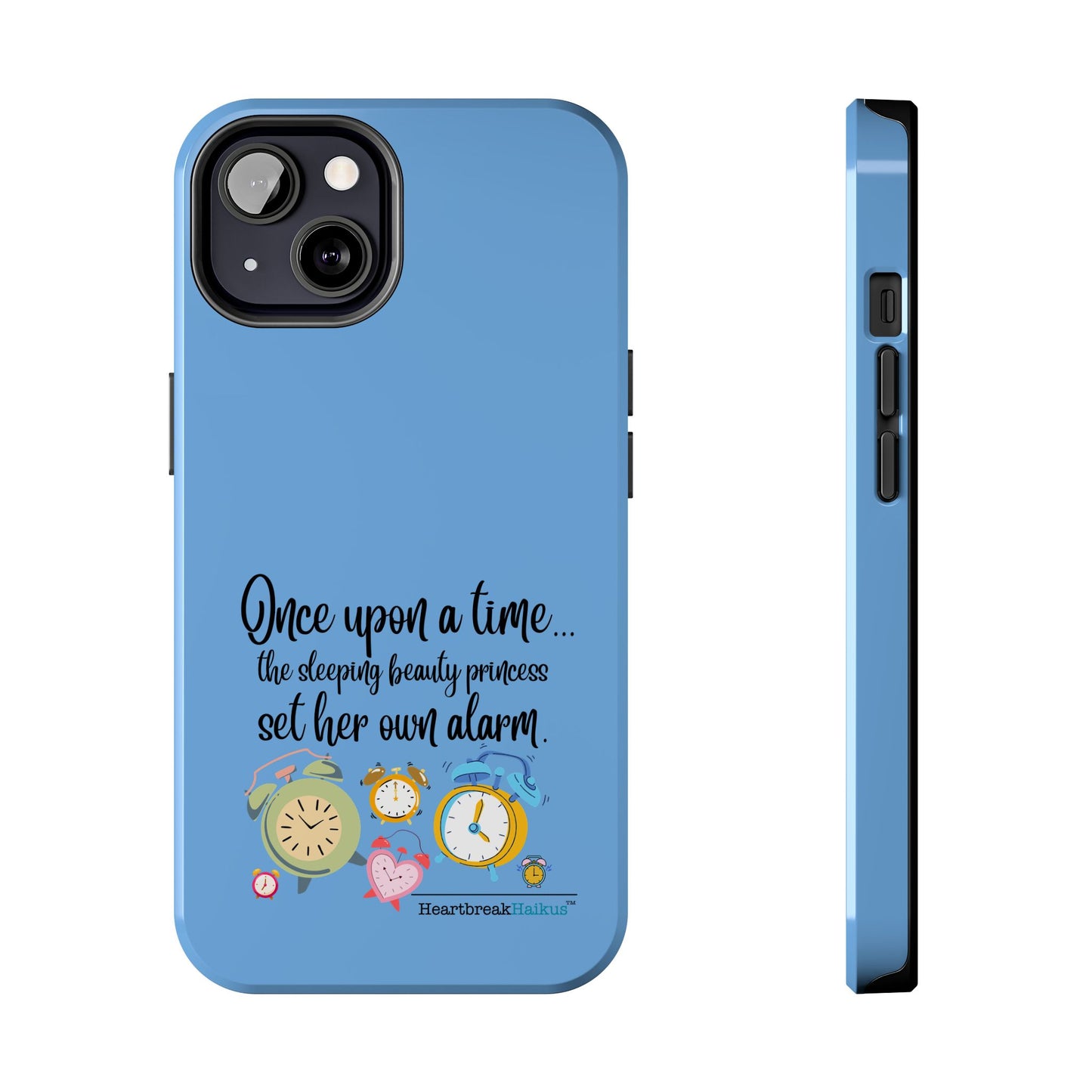 Sleeping Beauty's Alarm Tough Phone Cases (light blue)