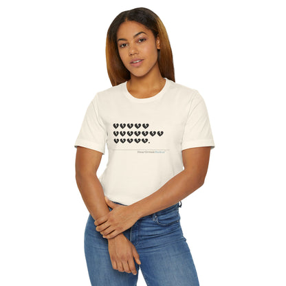 Hieroglyph Heartbreak Haiku. Unisex Jersey T-Shirt  (lightweight)