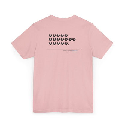 Hieroglyph Heartbreak Haiku. Unisex Jersey T-Shirt  (lightweight)