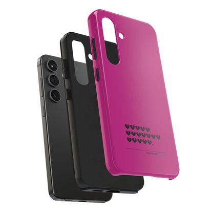 Hieroglyph Heartbreak Haiku Tough Phone Cases (hot pink)