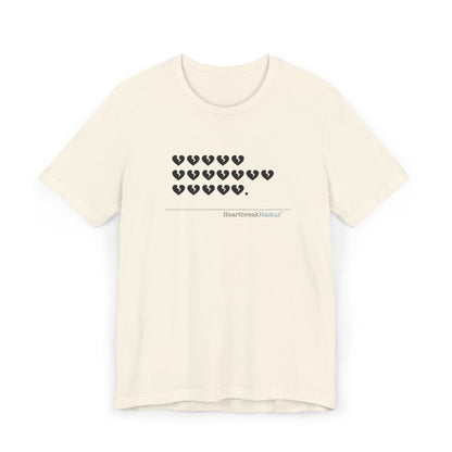 Hieroglyph Heartbreak Haiku. Unisex Jersey T-Shirt  (lightweight)