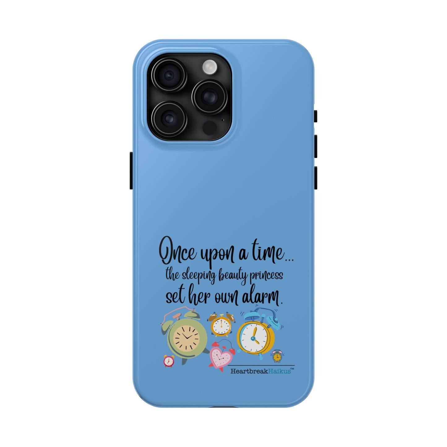 Sleeping Beauty's Alarm Tough Phone Cases (light blue)