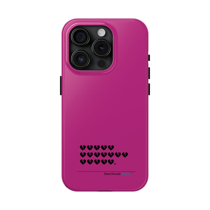 Hieroglyph Heartbreak Haiku Tough Phone Cases (hot pink)