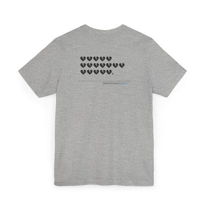 Hieroglyph Heartbreak Haiku. Unisex Jersey T-Shirt  (lightweight)