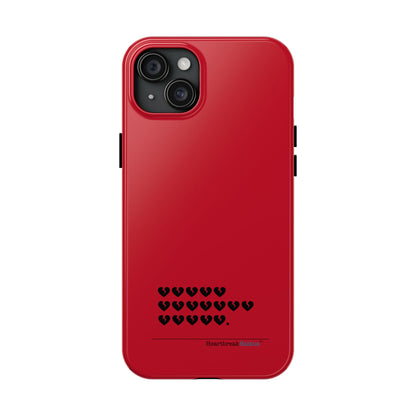 Hieroglyph Heartbreak Haiku Tough Phone Cases (red)