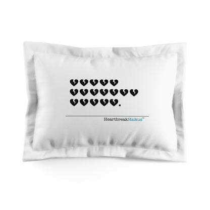 Hieroglyph Heartbreak Haiku. 3pc Microfiber Bedding Set