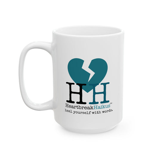 "...heal yourself with words." Dual-Design Ceramic Mug (11oz or 15oz, Dual-Design)