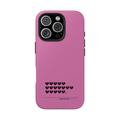 Hieroglyph Heartbreak Haiku Tough Phone Cases (pink)