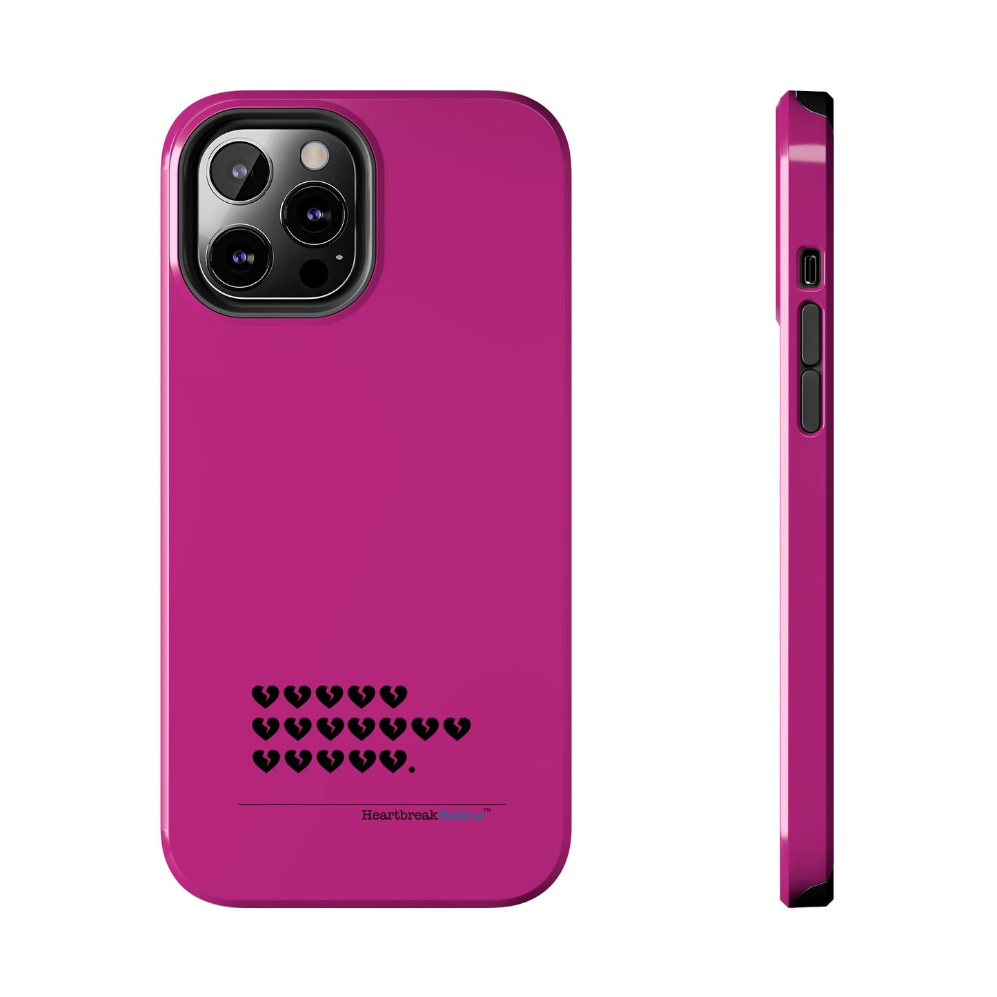 Hieroglyph Heartbreak Haiku Tough Phone Cases (hot pink)