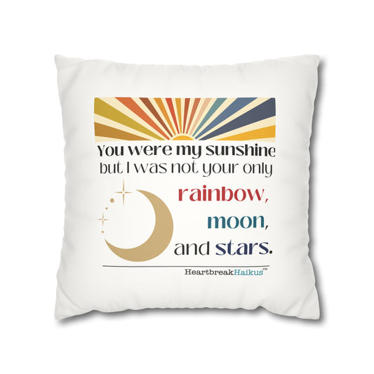 "You were my sunshine..." Faux Suede Square Pillowcase