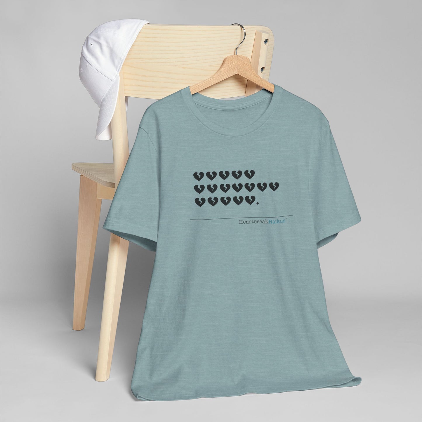 Hieroglyph Heartbreak Haiku. Unisex Jersey T-Shirt  (lightweight)