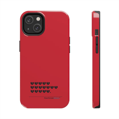 Hieroglyph Heartbreak Haiku Tough Phone Cases (red)