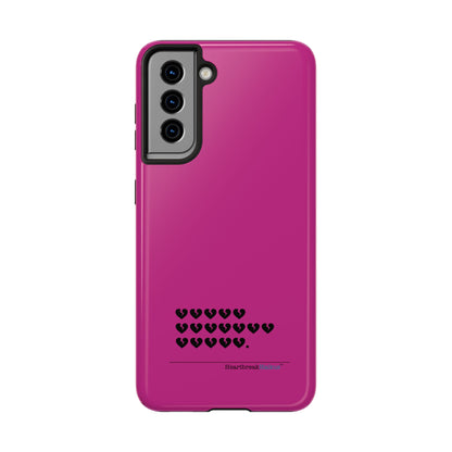 Hieroglyph Heartbreak Haiku Tough Phone Cases (hot pink)