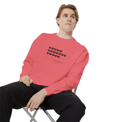 Luxurious comfort and style are what this unisex, garment-dyed sweatshirt is all about. It's made with 80% ring-spun cotton and 20% polyester and the fabric is 3-end garment-dyed, ring-spun, color-blast fleece with a 100% cotton face. Each sweatshirt come