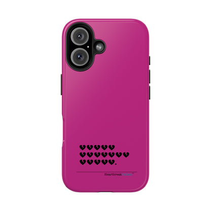 Hieroglyph Heartbreak Haiku Tough Phone Cases (hot pink)