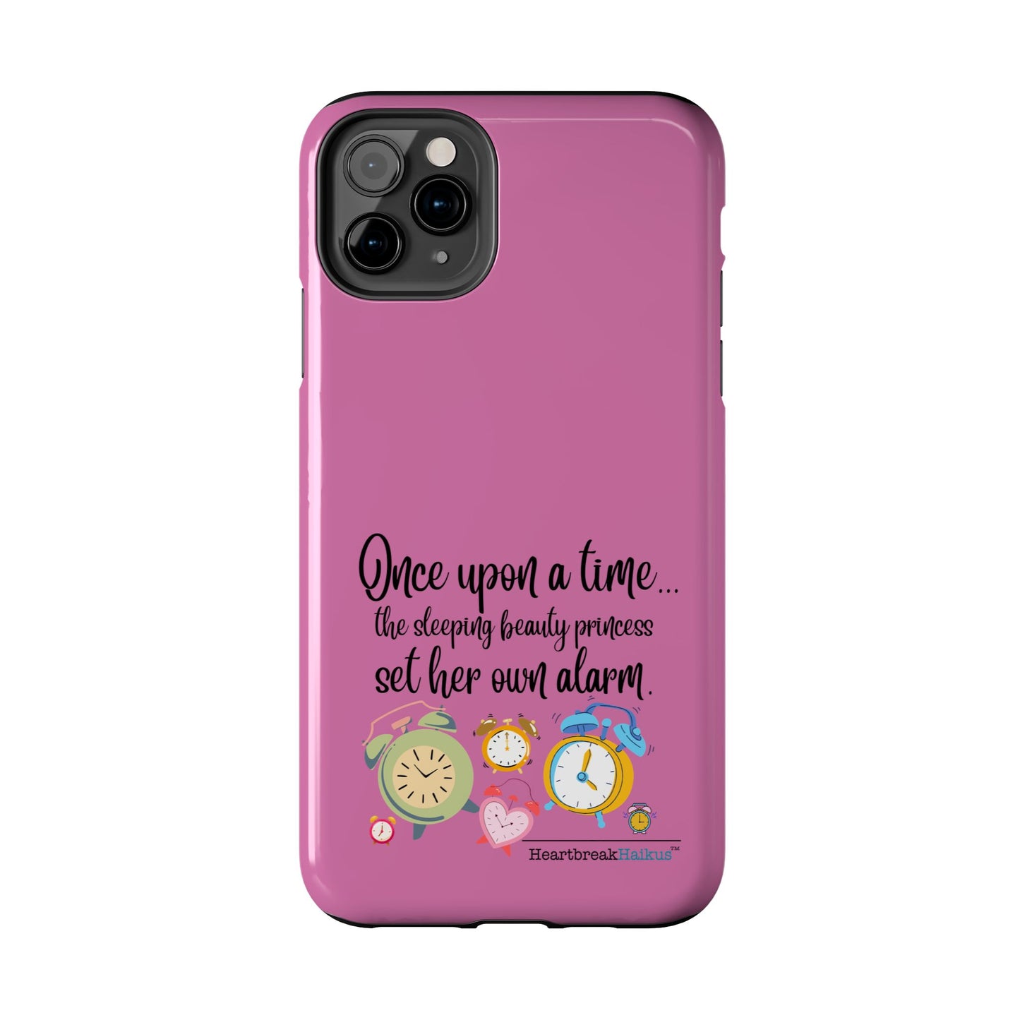 Sleeping Beauty's Alarm Tough Phone Cases (pink)