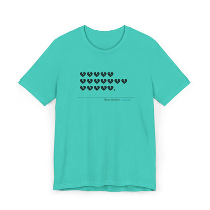 Hieroglyph Heartbreak Haiku. Unisex Jersey T-Shirt  (lightweight)