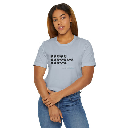 Hieroglyph Heartbreak Haiku. Unisex Jersey T-Shirt  (lightweight)