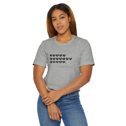 Hieroglyph Heartbreak Haiku. Unisex Jersey T-Shirt  (lightweight)