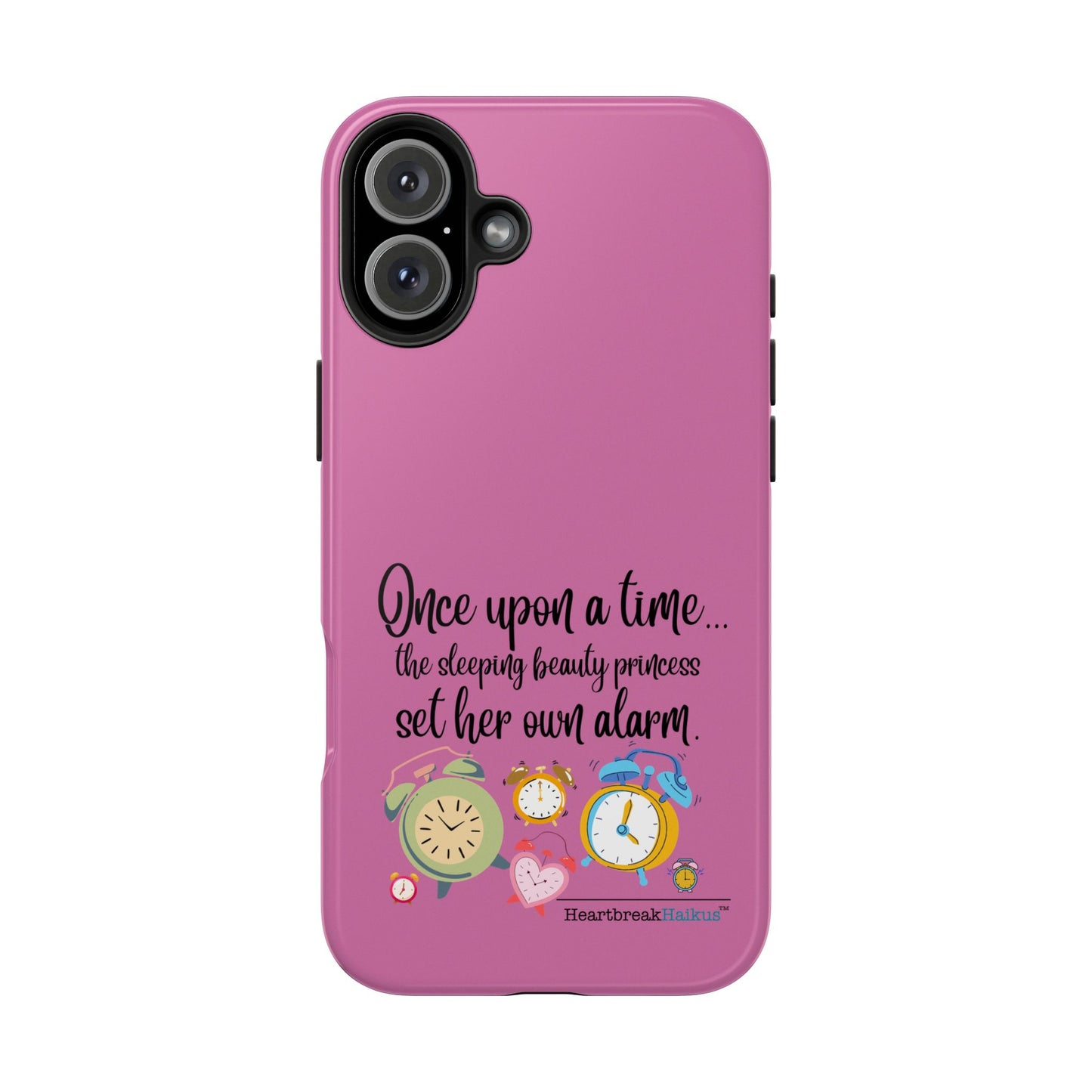 Sleeping Beauty's Alarm Tough Phone Cases (pink)