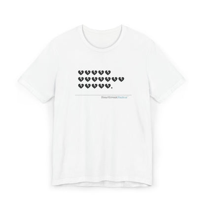 Hieroglyph Heartbreak Haiku. Unisex Jersey T-Shirt  (lightweight)