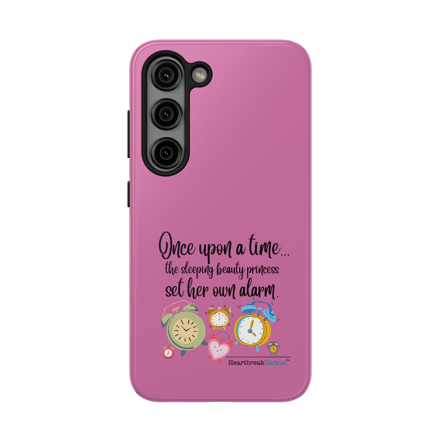 Sleeping Beauty's Alarm Tough Phone Cases (pink)