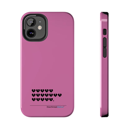 Hieroglyph Heartbreak Haiku Tough Phone Cases (pink)