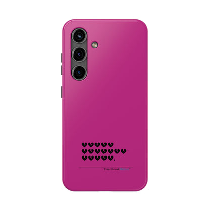 Hieroglyph Heartbreak Haiku Tough Phone Cases (hot pink)