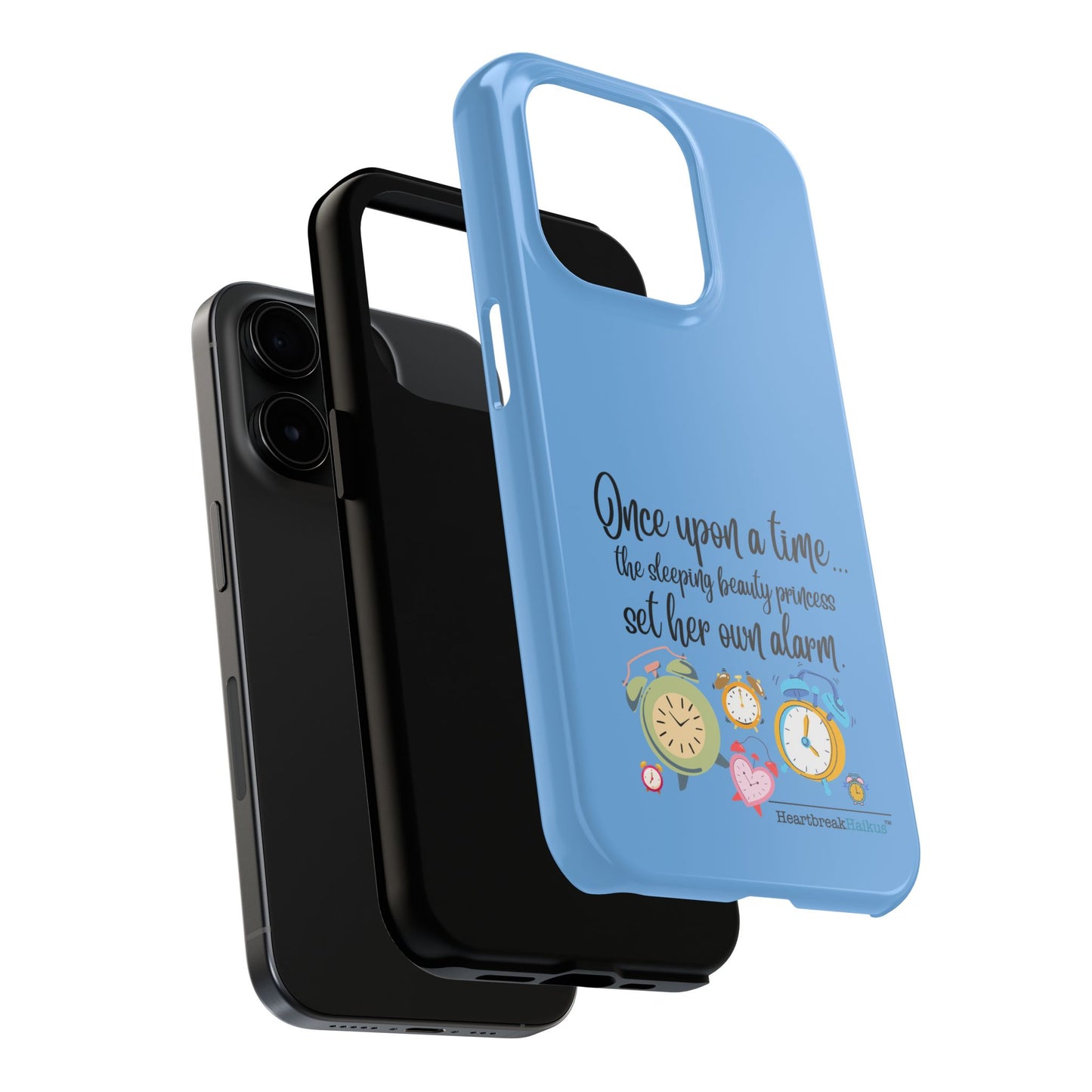 Sleeping Beauty's Alarm Tough Phone Cases (light blue)