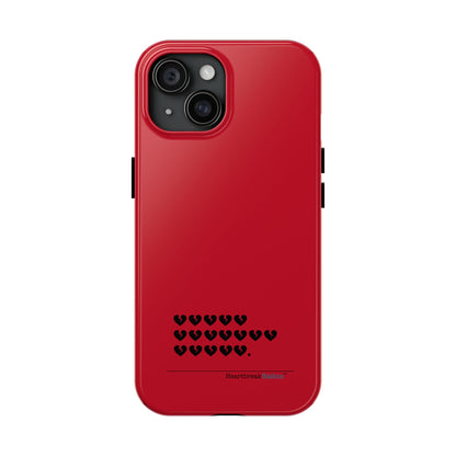 Hieroglyph Heartbreak Haiku Tough Phone Cases (red)