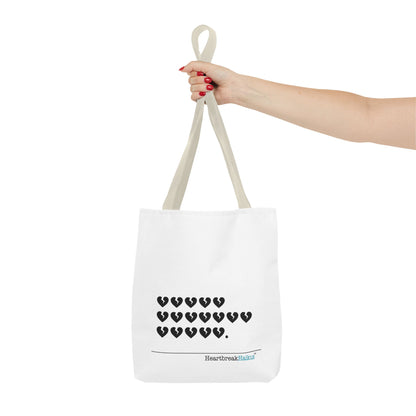 "Hieroglyph Heartbreak Haiku" Tote Bag