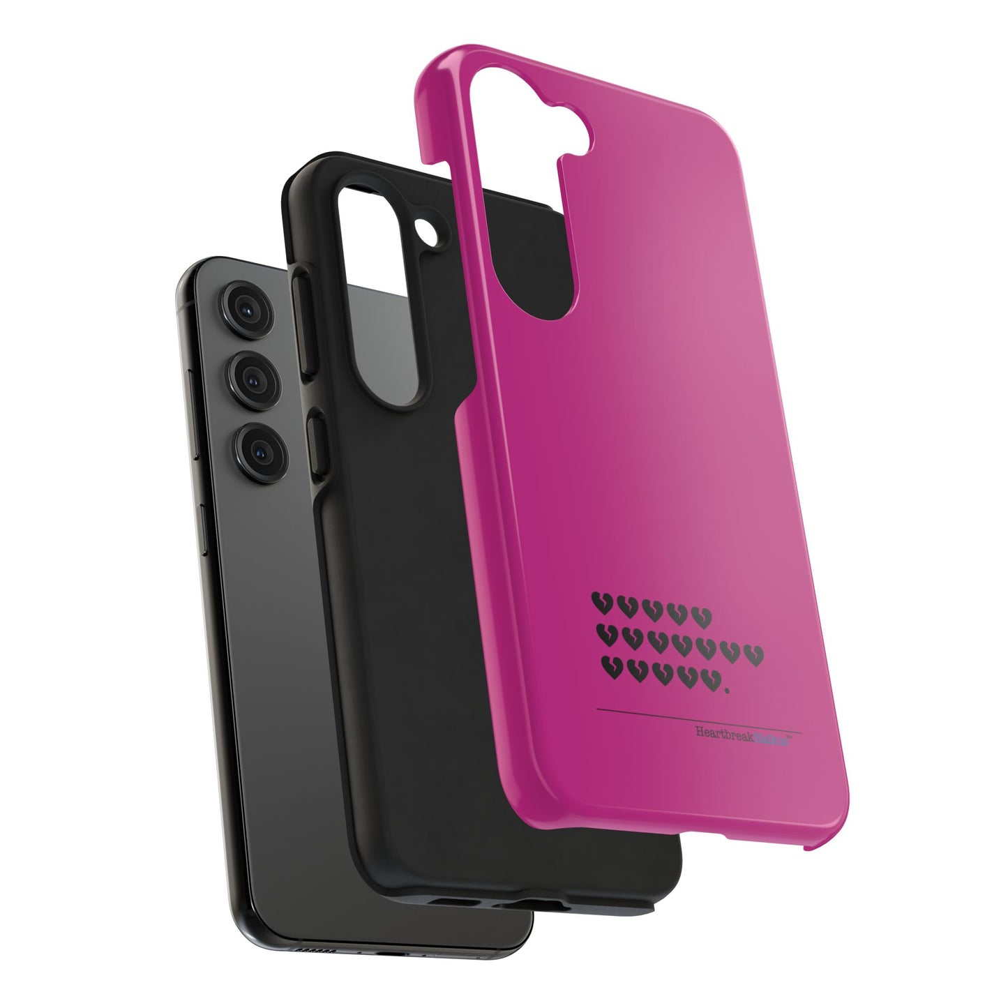 Hieroglyph Heartbreak Haiku Tough Phone Cases (hot pink)