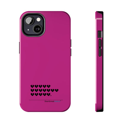 Hieroglyph Heartbreak Haiku Tough Phone Cases (hot pink)